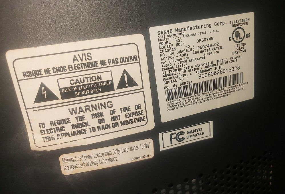 Sanyo 50 Inch Plasma Tv for Sale in Norfolk, VA OfferUp