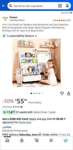 4 in 1 easel, bookcase