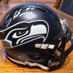 SEAHAWKS SIGNED MINI HELMET!
