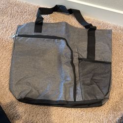 Tote Bag With Shoe Compartment -new