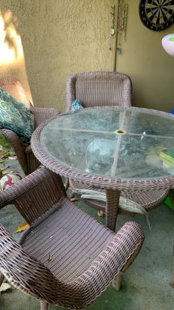 Patio table and 4Chairs