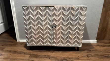 Modern Textured Accent Cabinet / Sideboard Cabinet