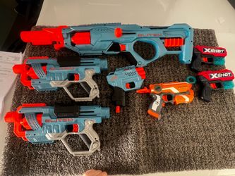 10 nerf guns without bullets