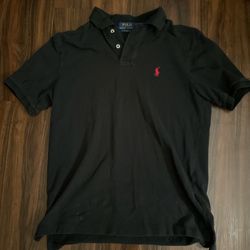 Black Polo Collar Shirt