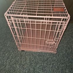 Small Pink Dog Crate