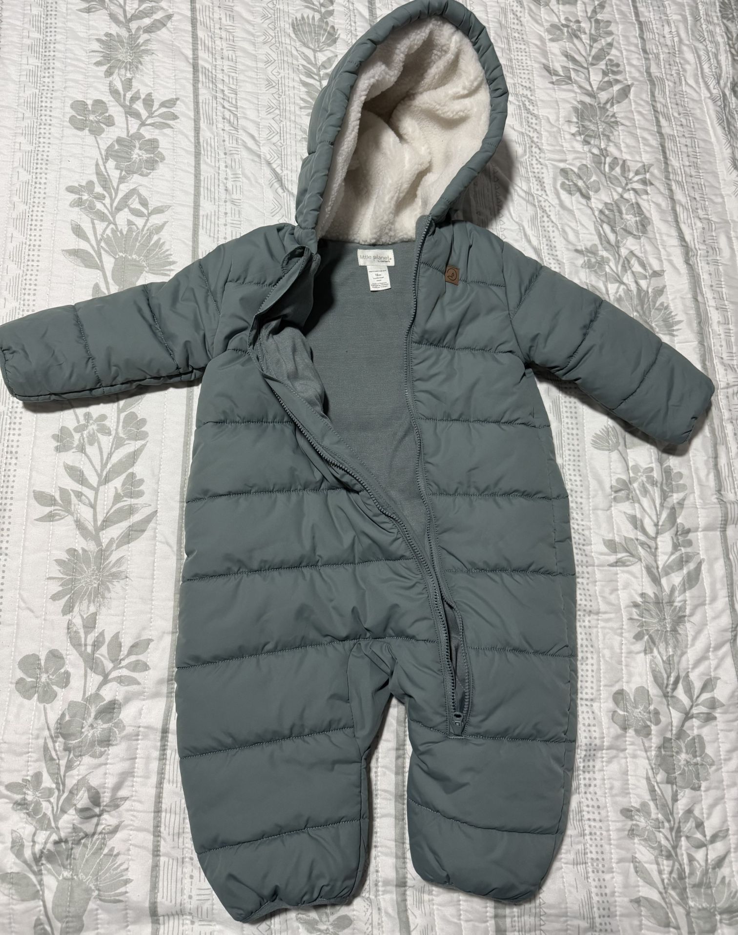 Baby 1-Piece Snowsuit Made with Recycled Materials, Winter Coat