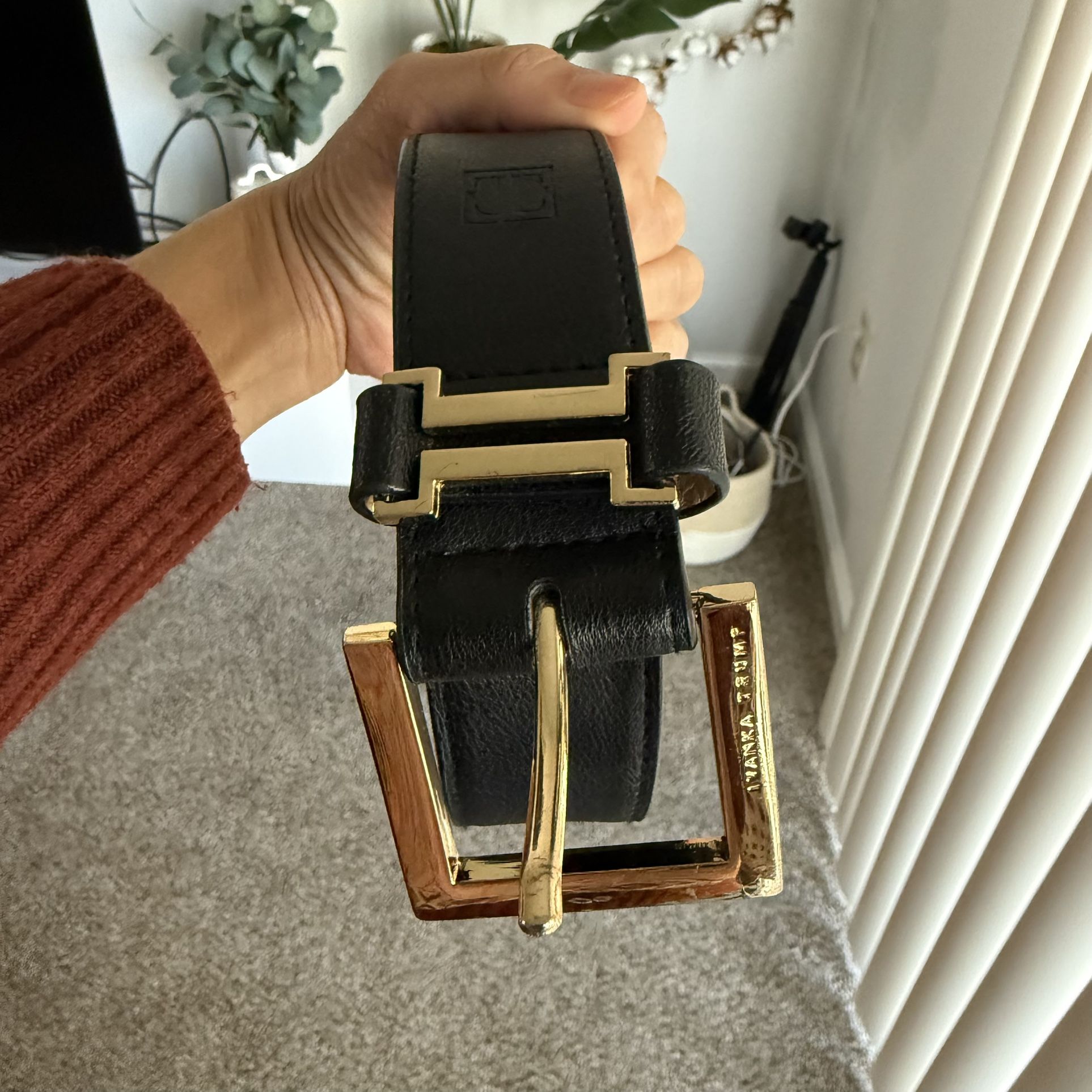 Ivanka Trump Gold Buckle Belt Medium