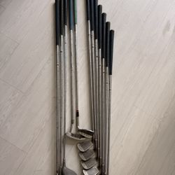 Vintage Golf Club Set – 11 Clubs Complete Lot