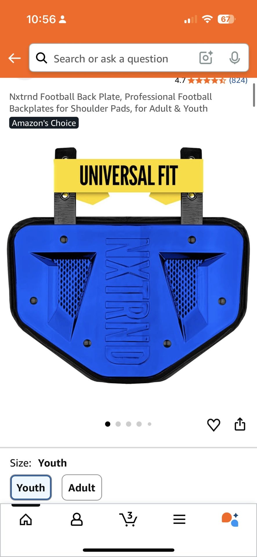 Football Youth Backplate