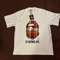 White Bape Burberry Collab Tee Brand New With Tags Open To Trades Lmk