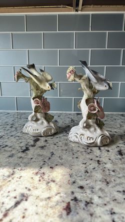 Vintage Italian Porcelain Bird Figurines