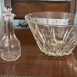 Vintage Princess House Salad Bowl & Cruets 