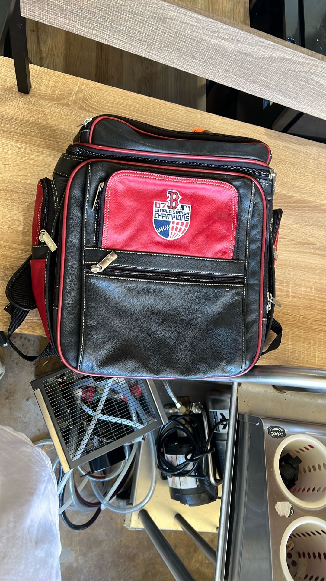Boston Leather Backpack