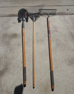Husky shovel and rake