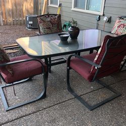 Outdoor Table Chairs And Umbrella Base