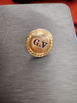 1990s Gianni Versace employee service brooch