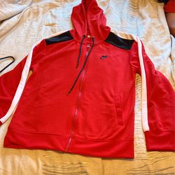 Red nike sweater