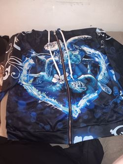 Blue turtle hoodie