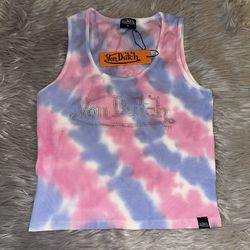Von Dutch Ribbed Tank Top 