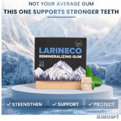 Larineco Remineralizing Gum with Nano Hydroxyapatite & Xylitol – Sugar-Free