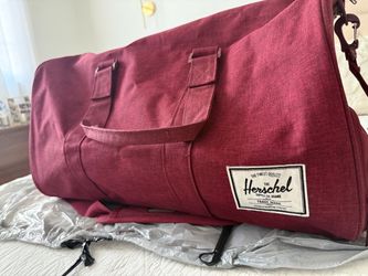 Herschel duffle bag - large size - burgundy color