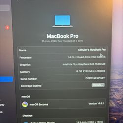 Macbook Pro 2020 Core i5 (PRICED TO SELL!!)