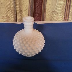 Milk Glass Hobnail Vase