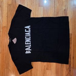 Balenciaga Signature T Shirt White And Black