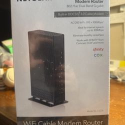 NetGear AC1200 WiFi Cable modem router 802.11ac Dual band gigabit 