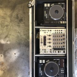 Denon Mixer And Turntables