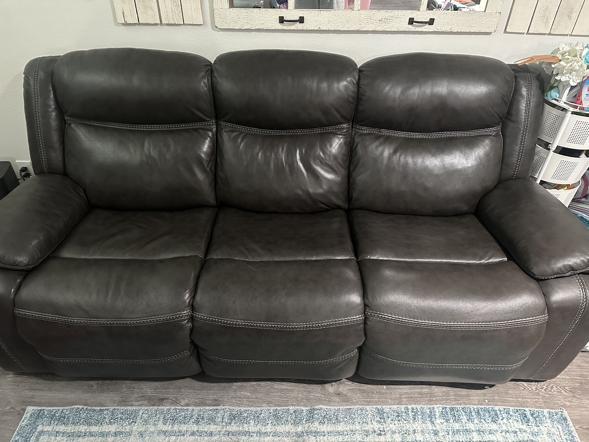 Trailblazer Leather Power Sofa And Love Seat