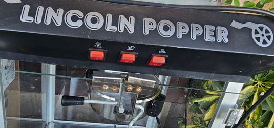 Lincoln popcorn machine