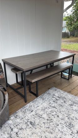 70 inch long kitchen table and bench
