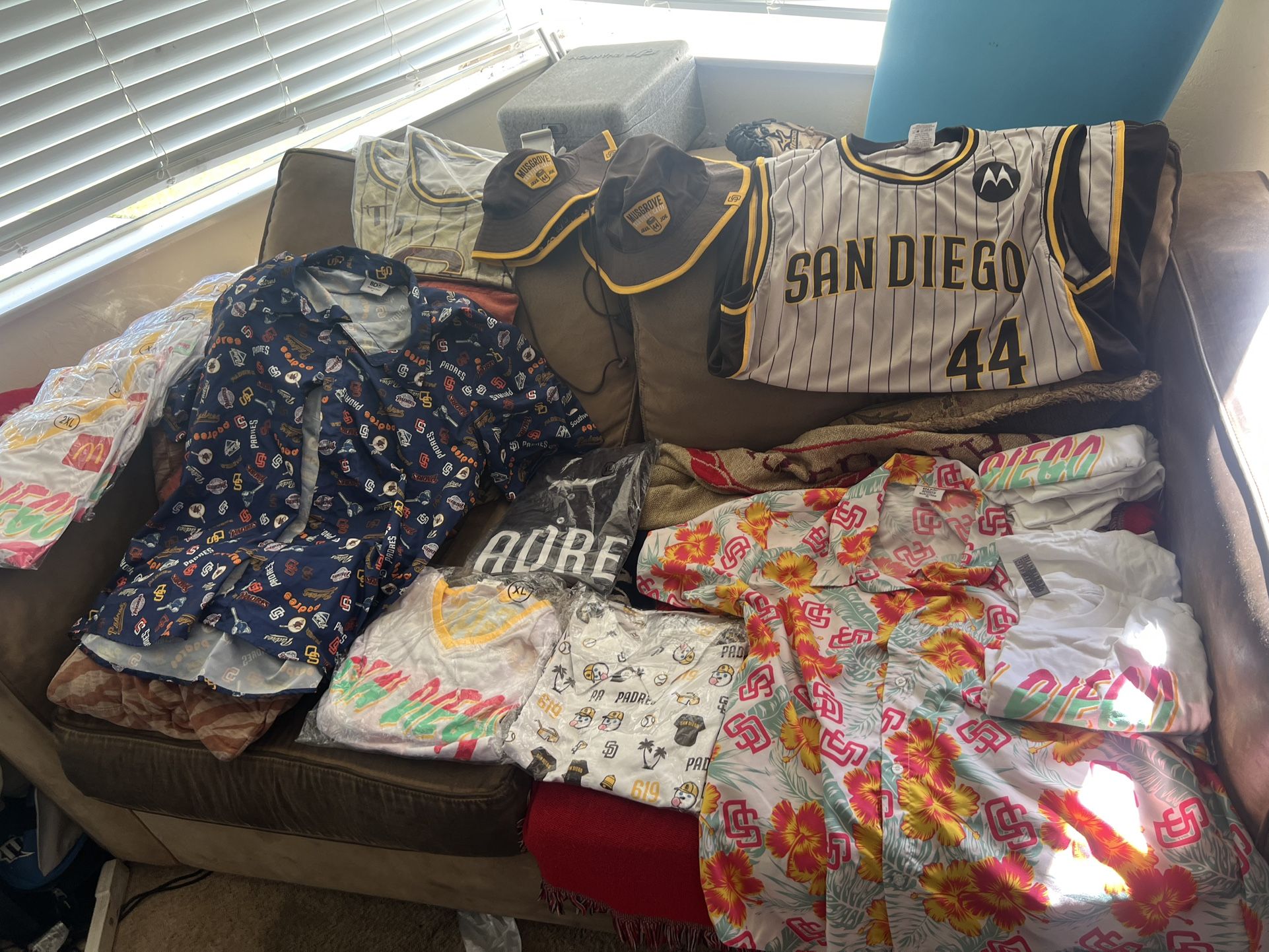 Tons Of San Diego Padres Gear, Clothing Shirts Jerseys Theme Game Bobblehead Autographs And More
