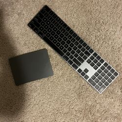 Mac Keyboard and Trackpad Black