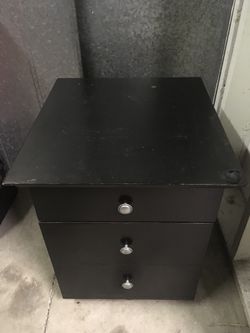 Small Black Dresser / Nightstand