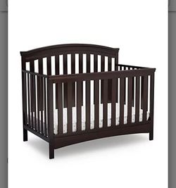 Delta Children Emerson 4-in-1 Convertible Crib with new Mattress