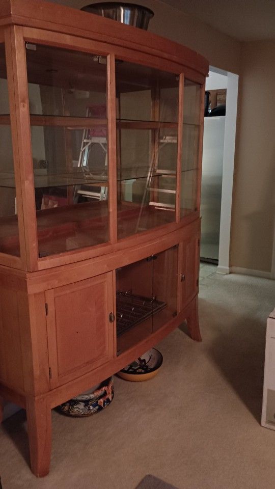 China Cabinet with Wine Rack