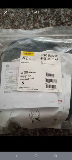 Jabra evolve headset- Pickup only
