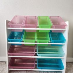 Toy Storage Organizer With 12 Bins