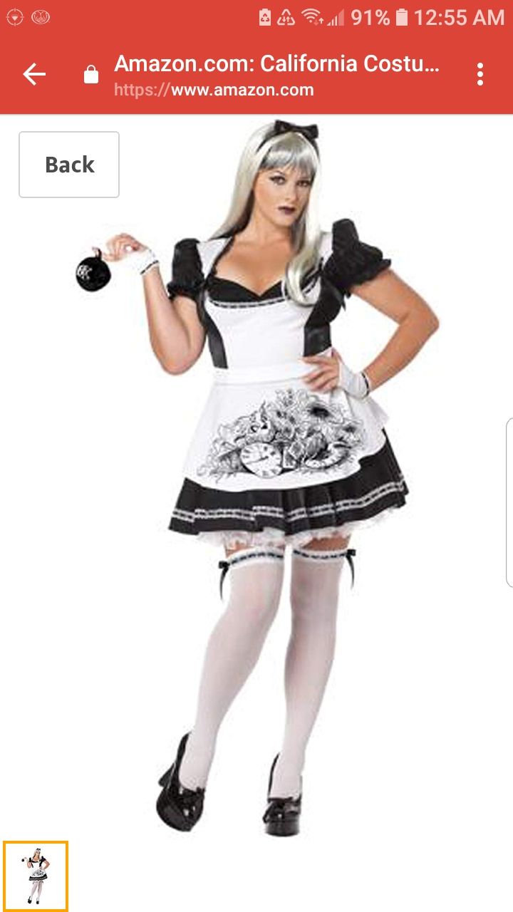 Dark Alice Halloween Costume 3X