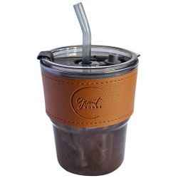 13oz Smoked Java Glass Tumblers