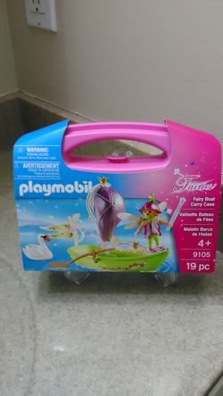 Brand New Fairy Boat Case Imaginative Play Set By Playmobil