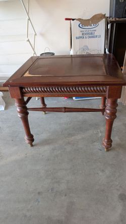 Hard wood side table