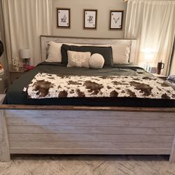 King Bed frame And Dresser Set