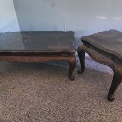 French Style Coffee Table and End Table