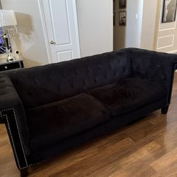 Elegant Black Couches