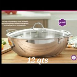 CASEROLA DE 12 QT CLÁSICA DE ACERO INOXIDABLE PRINCESS HOUSE 🌻🫒🌻🫒