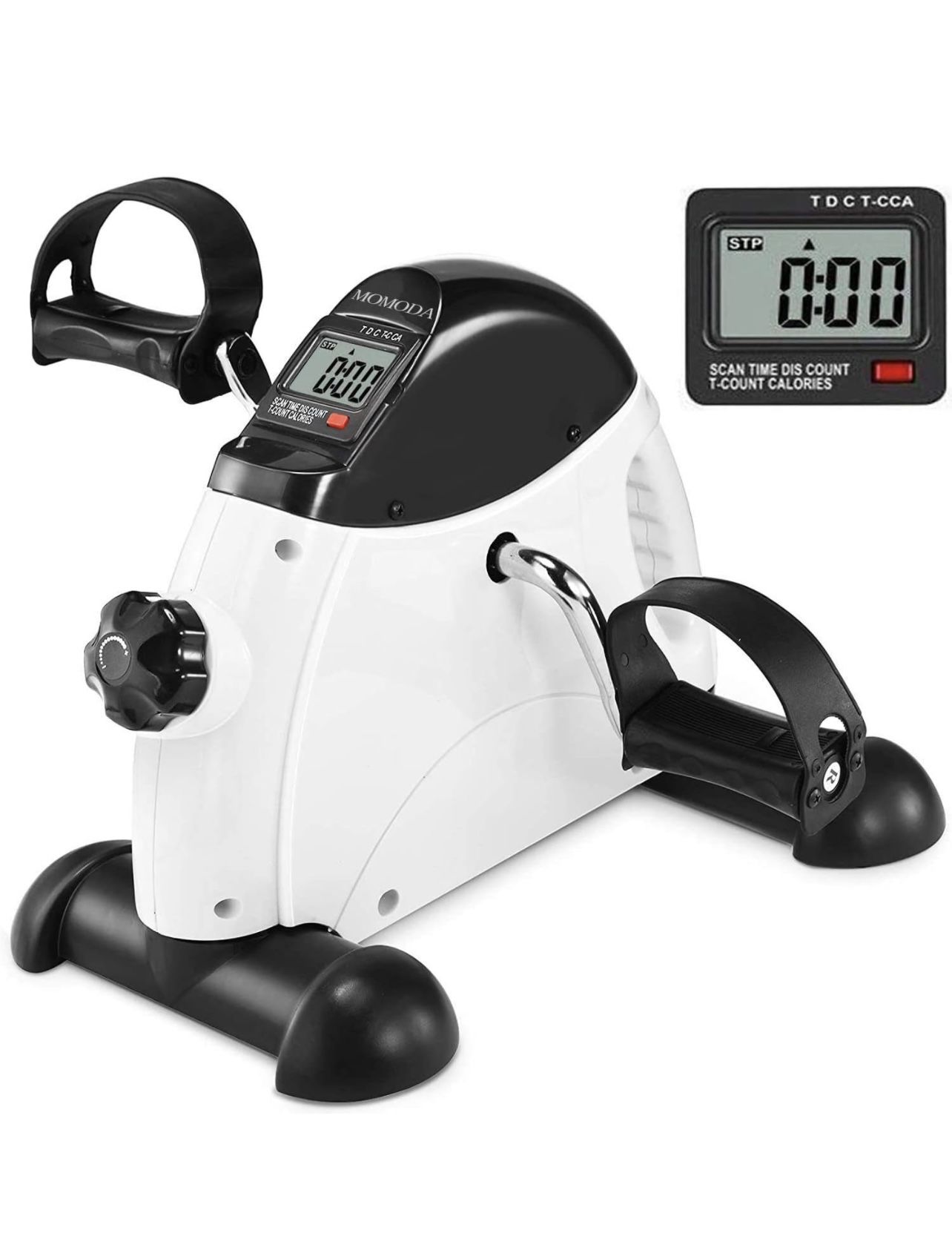 Under Desk Bike Pedal Exerciser Mini Bike for Leg/Arm Bike Mini Peddler with LCD