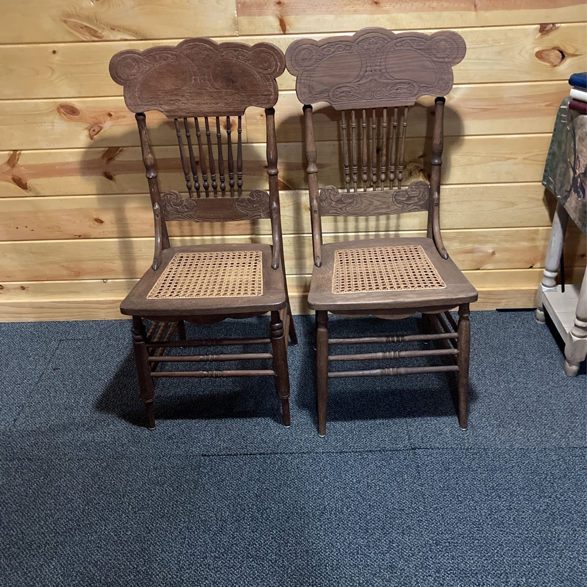 Vintage Cane Seat Chairs